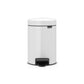 Pattumiera a pedale Brabantia Pedal Bin New Icon 16,5x23,5x26,5 cm bianco 3 litri - 112126