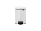 Pattumiera a pedale Brabantia Pedal Bin New Icon 16,5x23,5x26,5 cm bianco 3 litri - 112126