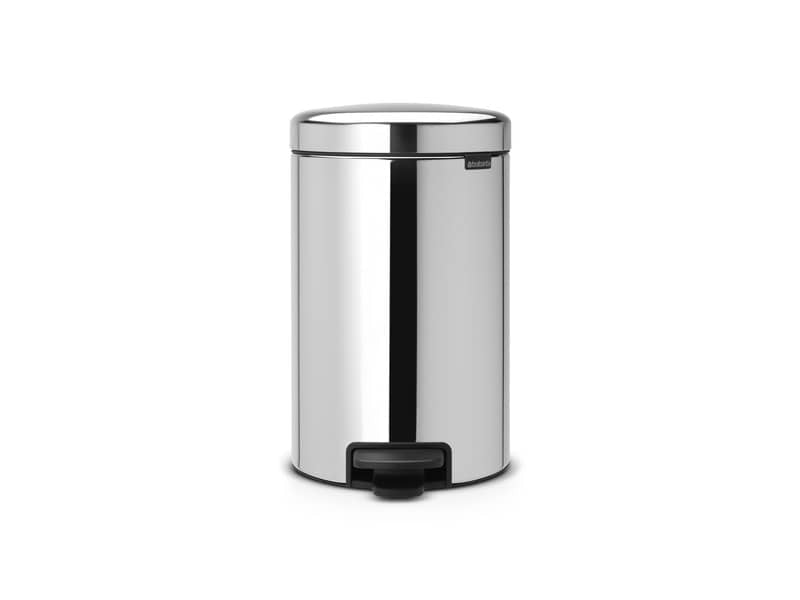 Pattumiera a pedale Brabantia Inox New Icon 12L 24x32,5x40 cm 12 litri Inox Lucido - 113581