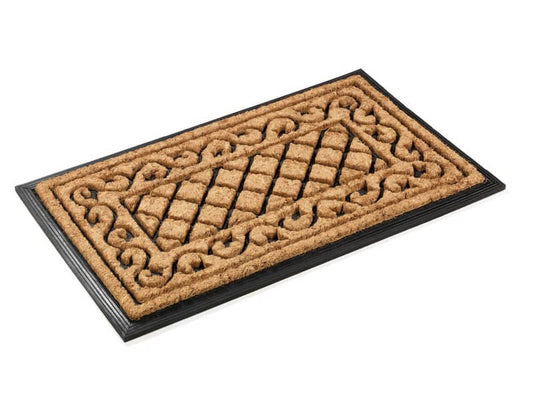 Zerbino per esterni Il Tappetino Moon 45x75 cm disegni assortiti - filato cocco fondo gomma nera - 0634