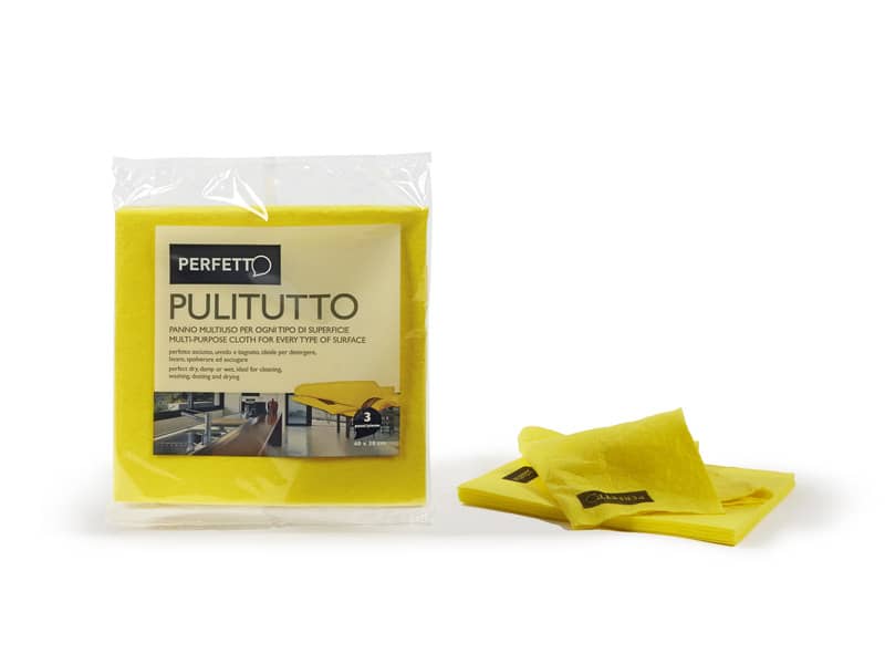 Panni multiuso Perfetto Pulitutto 40x38 cm giallo Conf. 3 pezzi - 0264