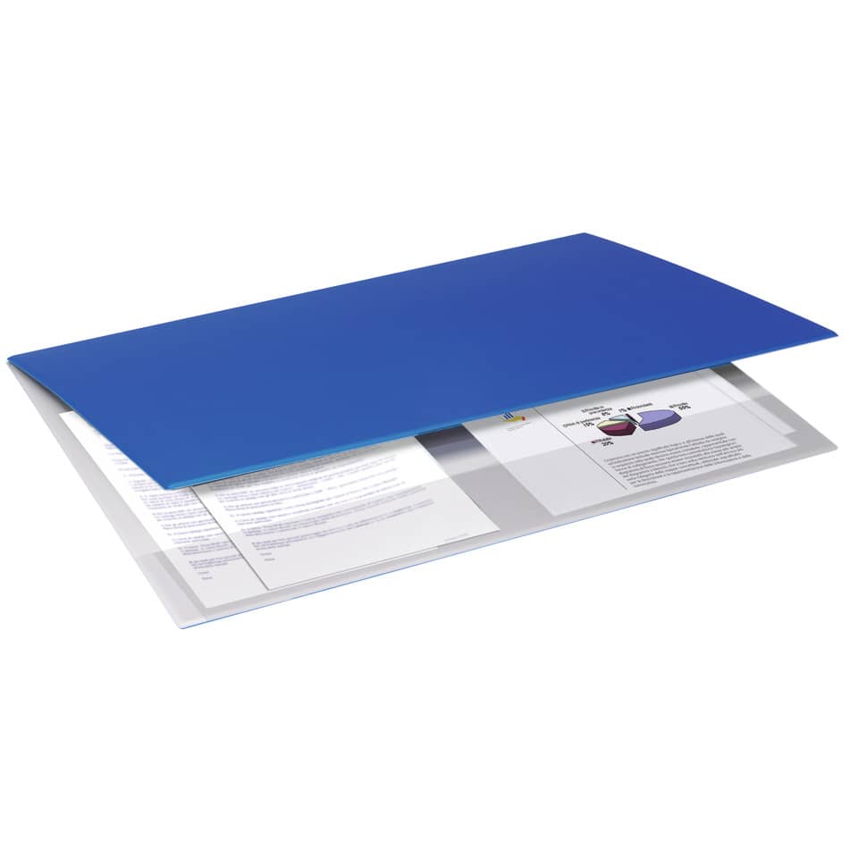 Sottomano doppio Neon Orna f.to 49x34,5 cm in plastica morbida Soft-touch blu 0107NEO4000