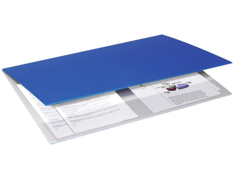 Sottomano doppio Neon Orna f.to 49x34,5 cm in plastica morbida Soft-touch blu 0107NEO4000