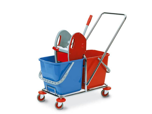 Carrello pulizia Perfetto Factory "Duo" + 2 secchi 25 lt. 0470B