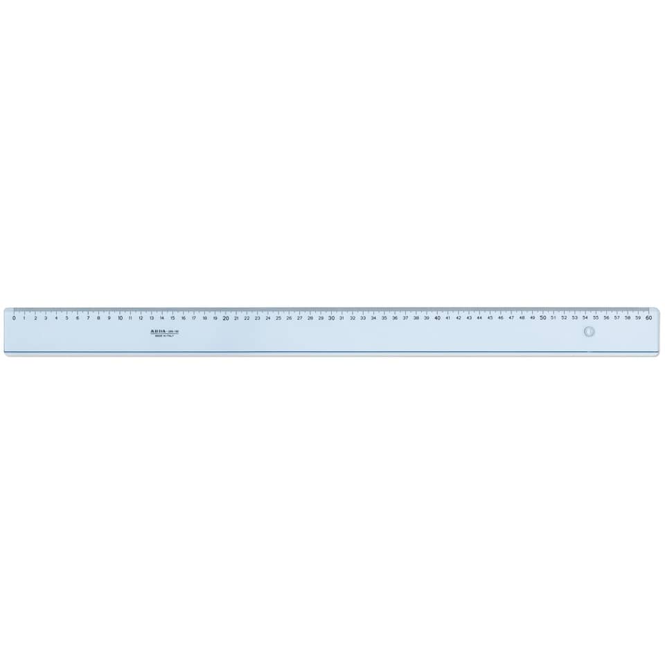 Riga ARDA Uni polistirolo termoresistente fumé ottico trasparente 60cm - 28960SS