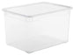 Contenitore Rotho Clear Box in PPL impilabile trasparente - 46 L 55x37,5x31,5 cm - F707808