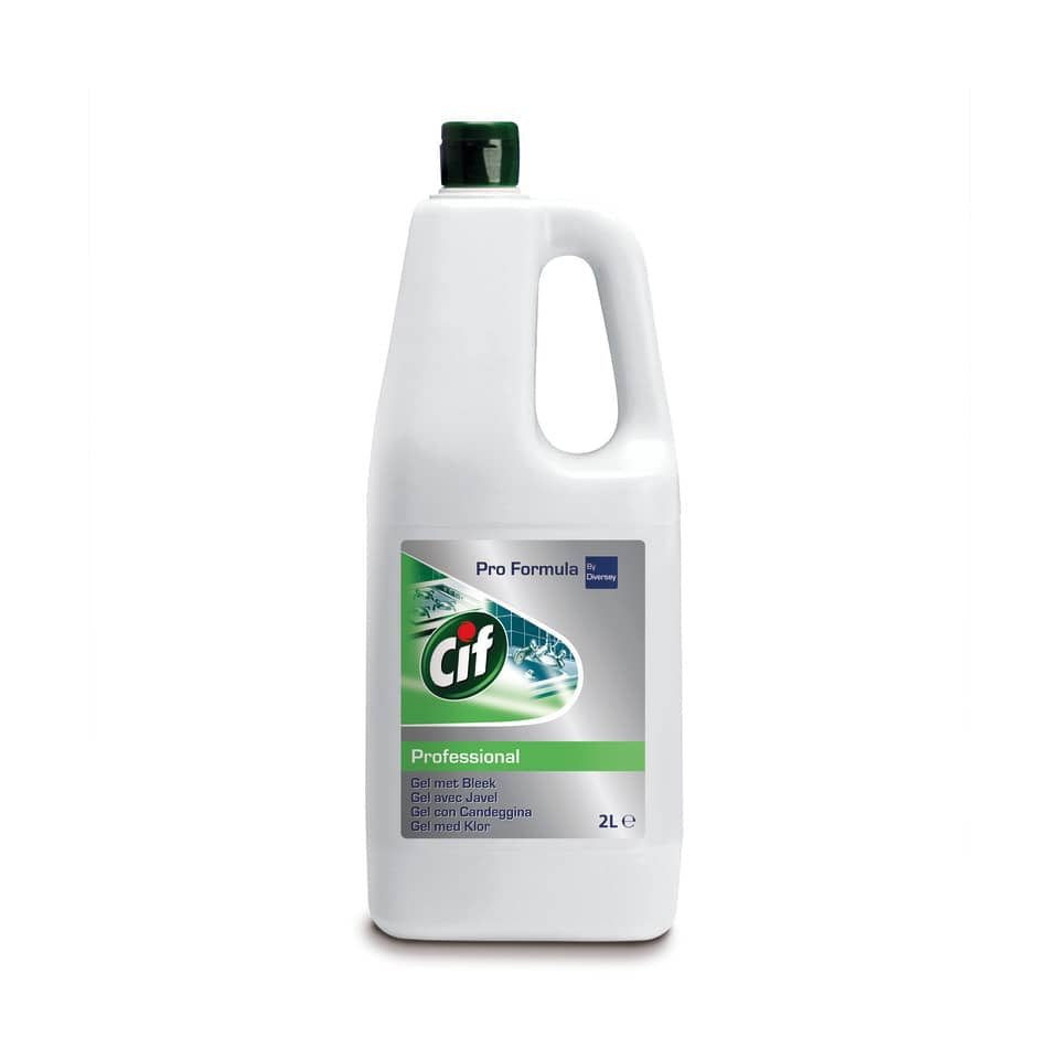 Detersivo in gel con candeggina Cif bianco Flacone 2 litri - 101103287