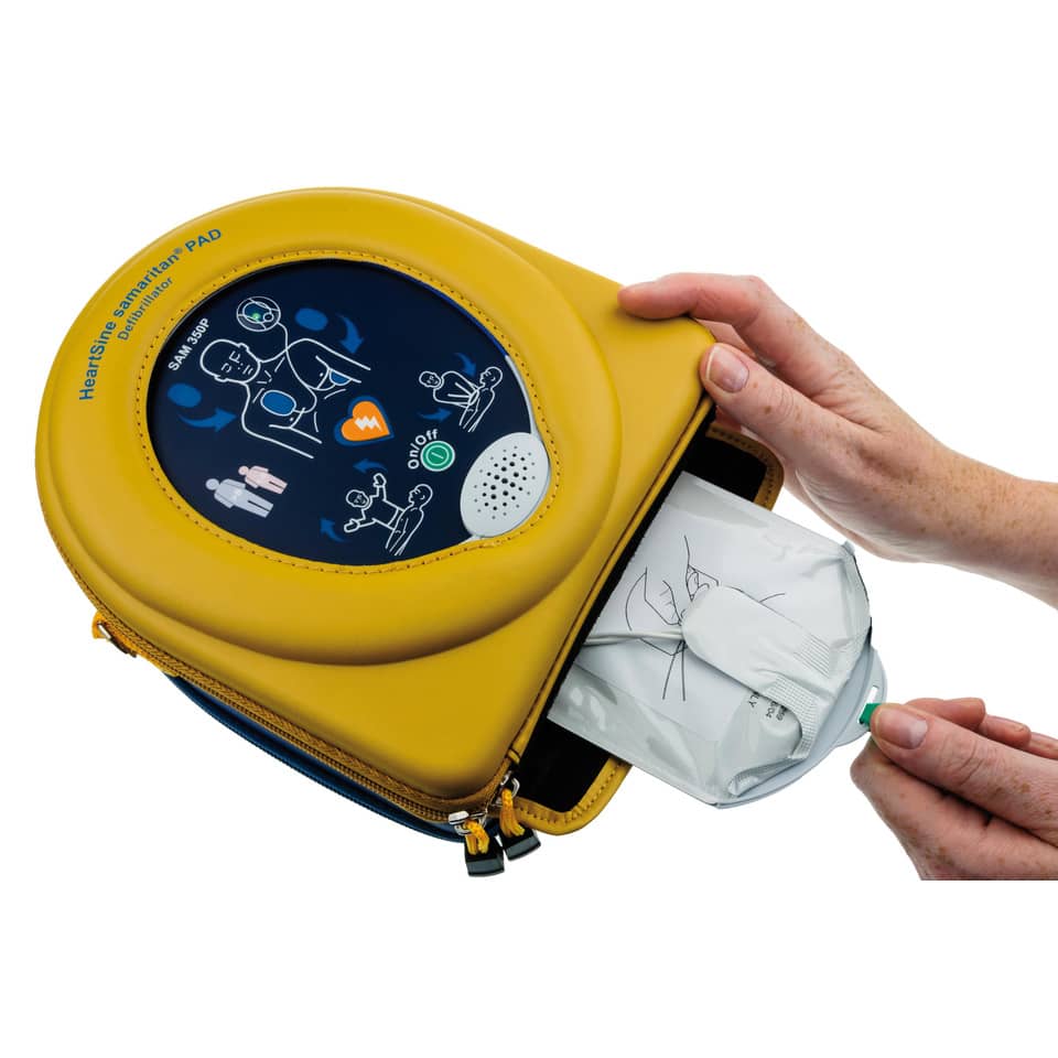 Defibrillatore HEARTSINE Samaritan Pad 350P giallo/blu def021