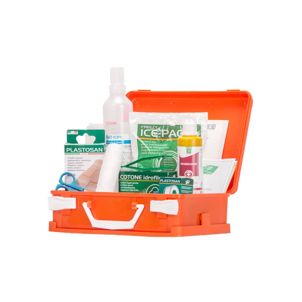 Valigetta Pronto Soccorso PVS arancio 2 persone - Dimensioni 25x19x9 cm cps513