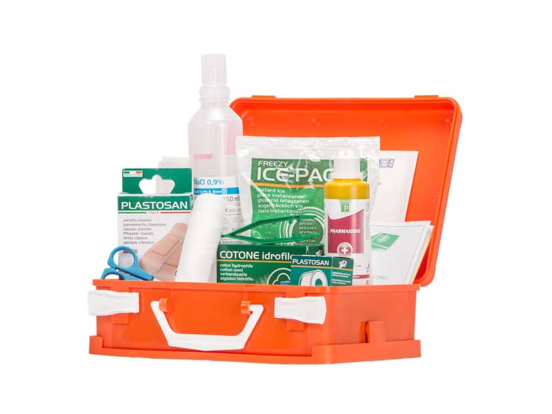 Valigetta Pronto Soccorso PVS arancio 2 persone - Dimensioni 25x19x9 cm cps513