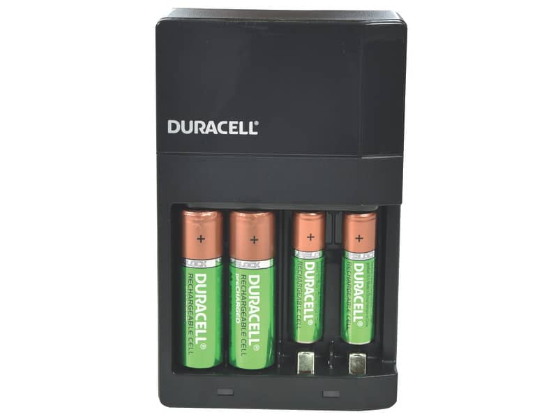 Caricabatterie Duracell Charger CEF 14 (4 ore) con 2 AA+2AAA Value DU101