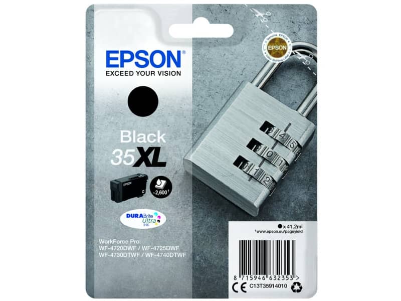 Cartuccia inkjet alta capacità Lucchetto 35XL Epson nero C13T35914010