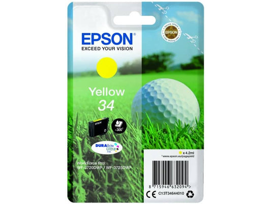 Cartuccia inkjet Pallina da golf 34 Epson giallo C13T34644010