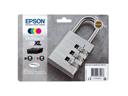 cartucce inkjet alta capacità Lucchetto 35XL Epson nero+ciano+magenta+giallo Multipack - C13T35964010