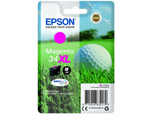 Cartuccia inkjet alta capacità Pallina da golf 34XL Epson magenta C13T34734010