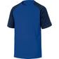 T-Shirt Mach Delta Plus bicolore girocollo manica corta cotone azzurro-blu - L - GENOABMGT