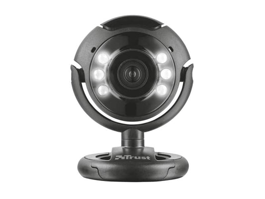 Webcam USB 2.0 1,3 megapixel con luci LED Trust SpotLight Pro nero 16428
