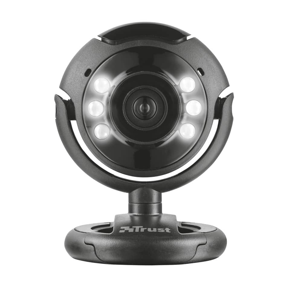 Webcam USB 2.0 1,3 megapixel con luci LED Trust SpotLight Pro nero 16428