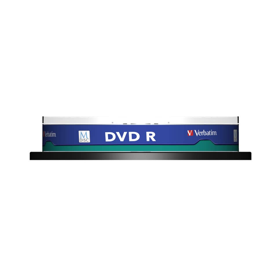 DVD R M-Disk Stampabile Verbatim 4.7 GB Spindle Case in confezione da 10 dvd-r - 43824
