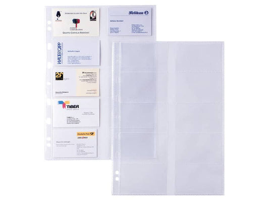 Buste foratura univ. porta biglietti da visita (10 spazi 9x5 cm) Sei Rota Atla Card Conf. 10 buste formato A4 - 662131