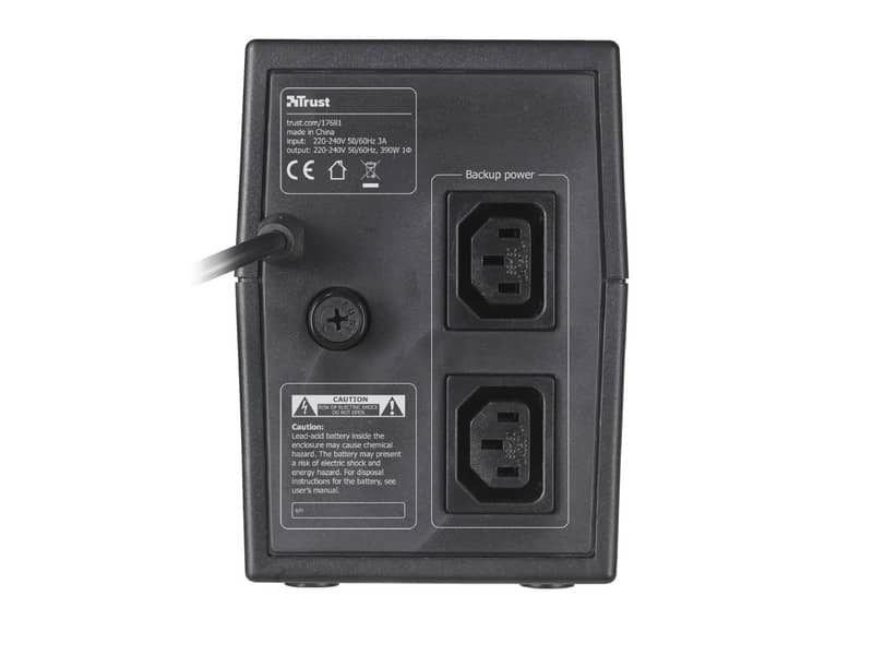 Gruppo di continuità da 600 VA UPS Trust Hexxon nero 17681