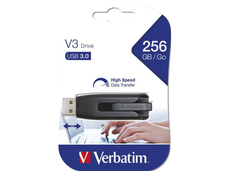 Chiavetta USB 3.0 V3 Verbatim 256 GB  49168