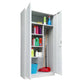 Armadio porta scope KUBO 2 ante 90x41x181,5 cm grigio PS /90