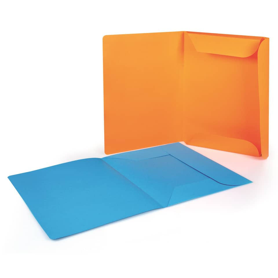 Cartellina a 3 lembi Brefiocart Color 24,5x35 cm cellulosa 200 g/m² arancio Conf. 25 pezzi - 0205511.AR