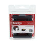 Kit di stampa per badge Evolis Badgy con 100 schede in Pvc da 0,76 cm - nastro multicolore - CBGP0001C