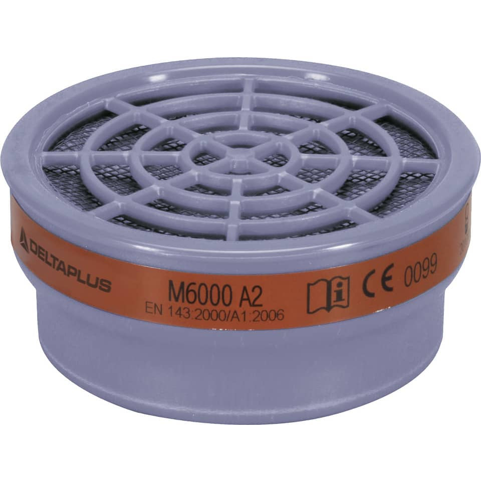 Kit di 2 filtri A2 per semi-maschere M6200 e M6400 Jupiter grigio - M6000EA2R