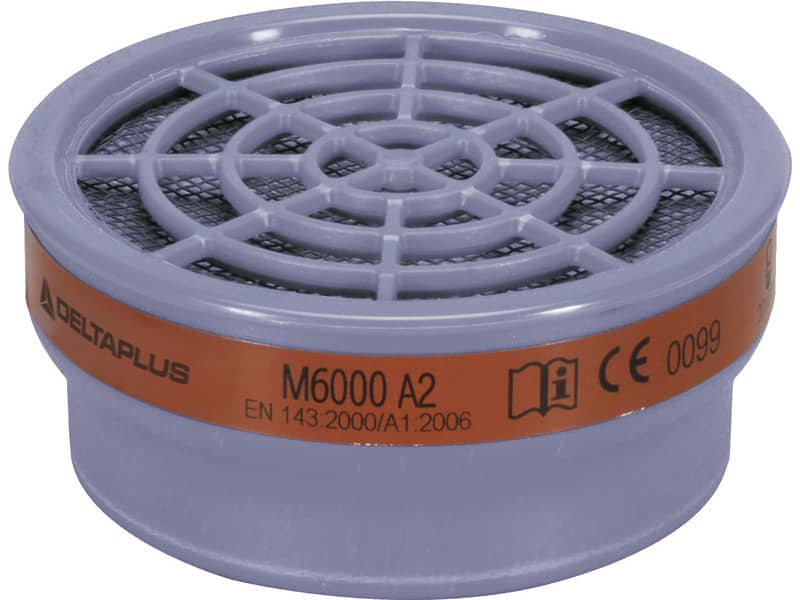 Kit di 2 filtri A2 per semi-maschere M6200 e M6400 Jupiter grigio - M6000EA2R