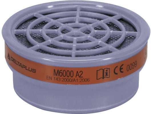 Kit di 2 filtri A2 per semi-maschere M6200 e M6400 Jupiter grigio - M6000EA2R