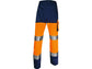 Pantaloni da lavoro DELTA PLUS ad alta visibilità - classe 2 - 5 tasche - argento arancio fluo-blu - L - PHPA2OMGT