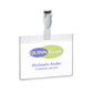 Portanomi con clip DURABLE EUROBADGE tasca chiusa pvc trasparente inserto 60x90mm  conf. 25 - 814319