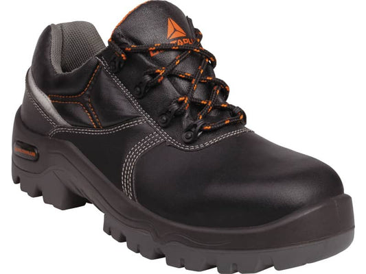 Scarpe da lavoro Delta Plus basse Phocea S3 -pelle croste pigmentata- trattamento impermeabilizzante nero -40- PHOCES3NO40