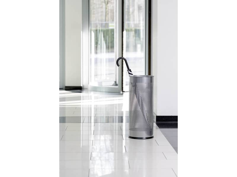 Portaombrelli DURABLE acciaio verniciato argento metallizzato capacità 28,5 lt - Ø 26 cm - h 62 cm - 335023