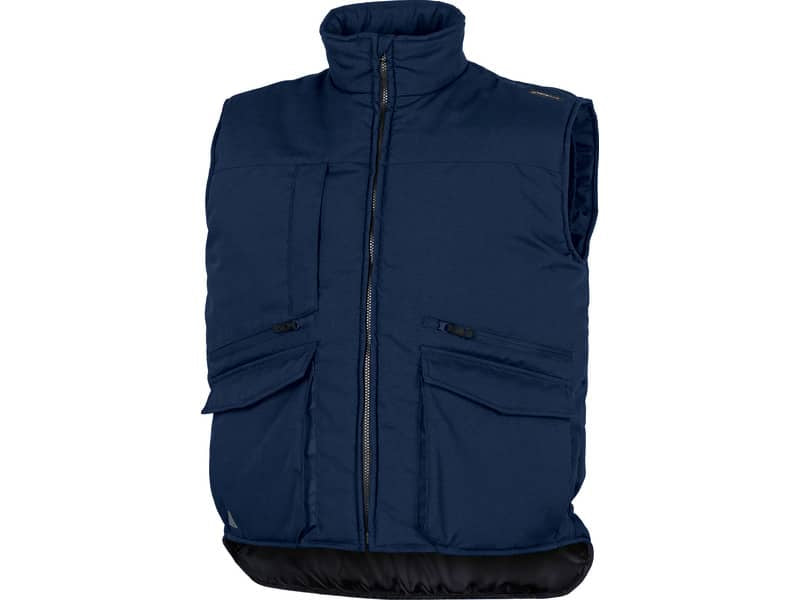 Gilet da lavoro DELTA PLUS Sierra 2 imbottito 9 tasche con zip - cotone e poliestere blu - XXL - SIER2BMXX