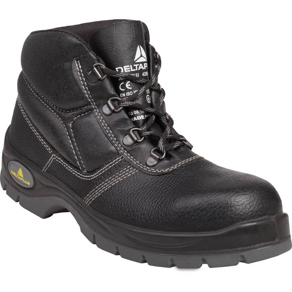 Scarpe da lavoro DELTA PLUS alte Jumper 2 S3 - pelle crosta pigmentata nero - 42 JUMPER3S3NO42