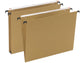 Cartelle sospese orizzontali per cassetti AVANA 33 cm fondo U 3 cm avana Conf. 50 pezzi - 060/330 Beta 3 -B1