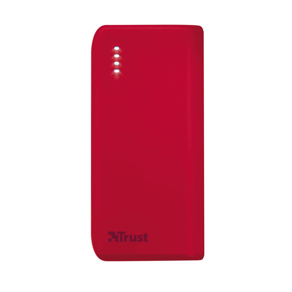 Caricatore portatile Powerbank 4400 Trust Primo rosso 21226