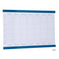 Planning mensile magnetico SGS 90x60 cm. bianco con rigature blu petrolio GR 453