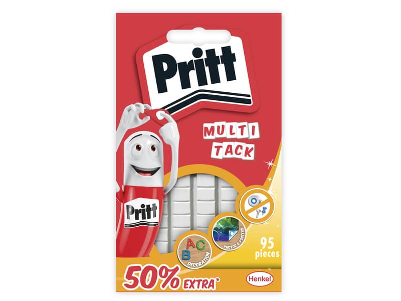 Adesivi rimovibili Pritt gommini Multi-Tack bianco Blister da 95 gommini - 2679462