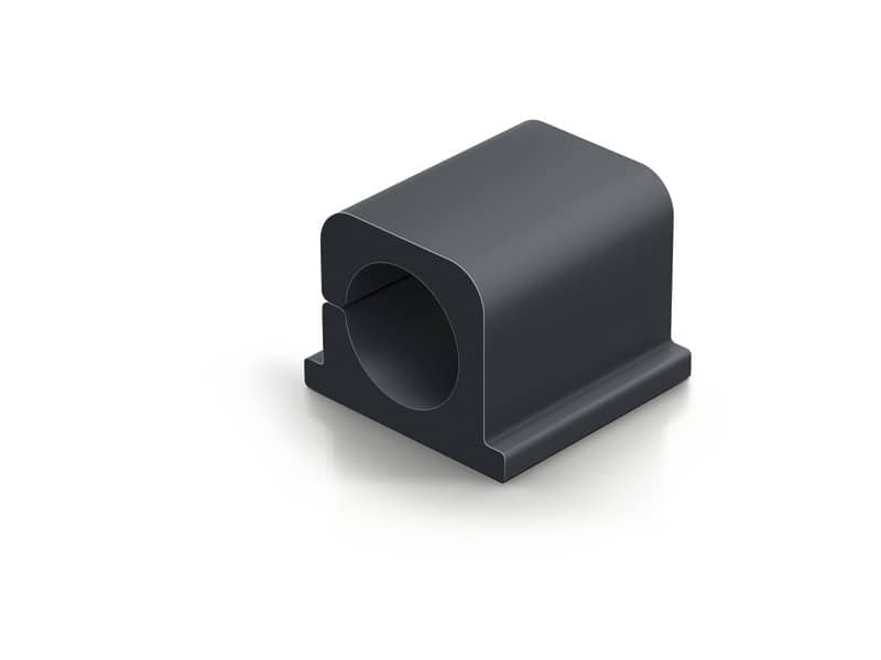 Clip fermacavi adesiva DURABLE CAVOLINE CLIP PRO 2 grafite per 2 cavi conf. da 4 - 504337