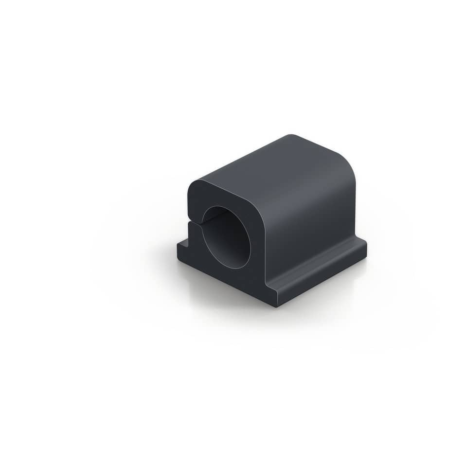 Clip fermacavi adesiva DURABLE CAVOLINE CLIP PRO 1 grafite per 1 cavo conf. da 6 - 504237