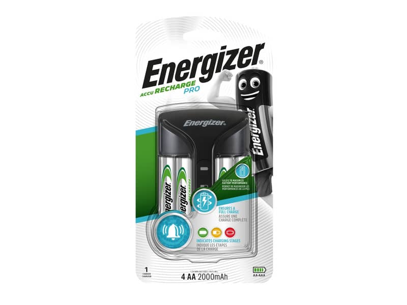 Caricabatterie ENERGIZER Pro Charger 2000mAh incluse 4 batterie Power Plus AA - E300696602