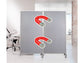 Paravento con magneti Serena Group in policarbonato grigio 80x40x170 cm WAL804017G