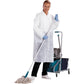 Camici da lavoro DELTA PLUS in PPL  non tessuto - chiusura 4 bottoni - 2 tasche applicate bianco - XXL - BLOUSPOXX