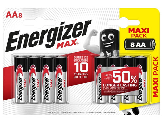 Batterie ENERGIZER Max AA  conf. da 8 - E301531300