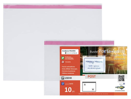 Buste a U Sei Rota Post A3 Album trasparente conf. 10 buste - 410042