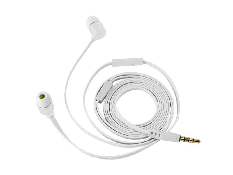 Cuffie auricolari in gomma Trust Duga in 3 misure bianco 19882